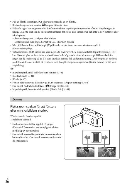 Sony HDR-PJ760E - HDR-PJ760E Consignes d&rsquo;utilisation Su&eacute;dois