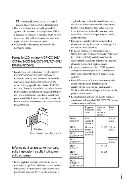 Sony HDR-PJ760E - HDR-PJ760E Consignes d&rsquo;utilisation