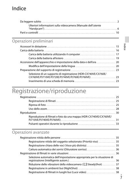 Sony HDR-PJ760E - HDR-PJ760E Consignes d&rsquo;utilisation