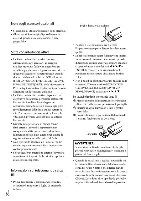 Sony HDR-PJ760E - HDR-PJ760E Consignes d&rsquo;utilisation