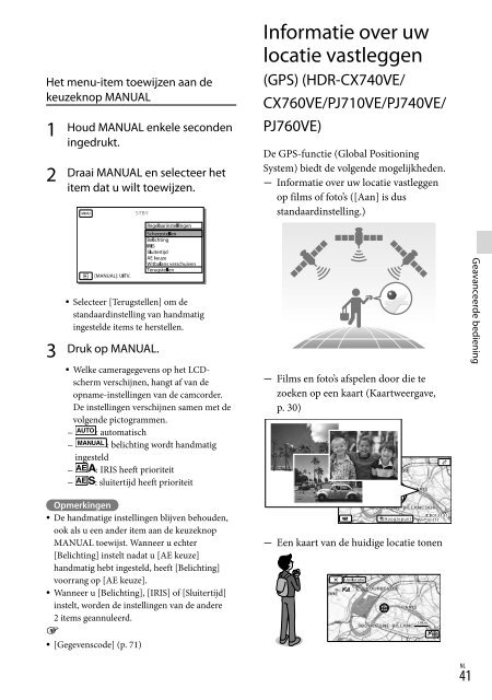 Sony HDR-PJ760E - HDR-PJ760E Consignes d&rsquo;utilisation N&eacute;erlandais