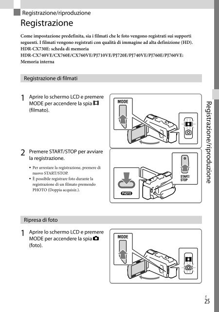 Sony HDR-PJ760E - HDR-PJ760E Consignes d&rsquo;utilisation N&eacute;erlandais