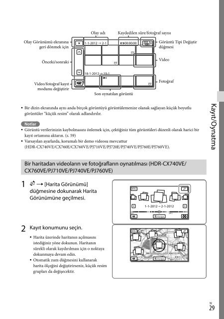 Sony HDR-PJ760E - HDR-PJ760E Consignes d&rsquo;utilisation Grec