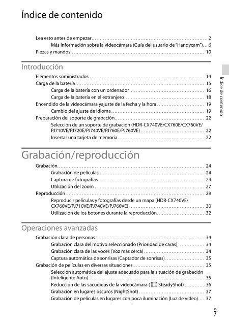 Sony HDR-PJ760E - HDR-PJ760E Consignes d&rsquo;utilisation Grec