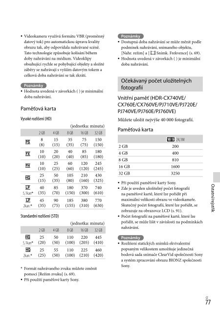 Sony HDR-PJ760E - HDR-PJ760E Consignes d&rsquo;utilisation Polonais