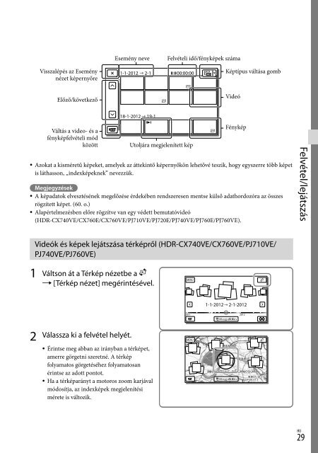 Sony HDR-PJ760E - HDR-PJ760E Consignes d&rsquo;utilisation Polonais