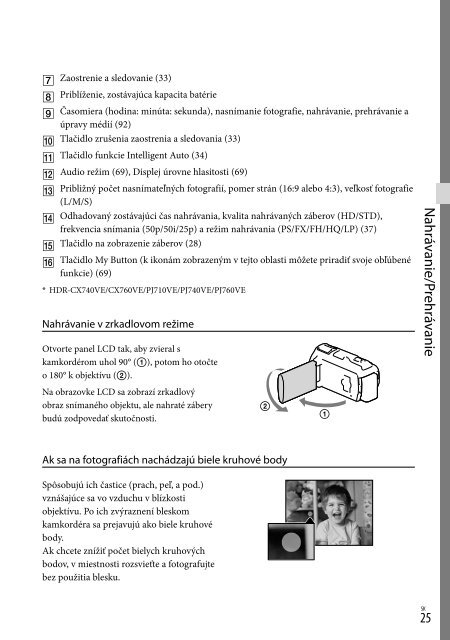 Sony HDR-PJ760E - HDR-PJ760E Consignes d&rsquo;utilisation Polonais