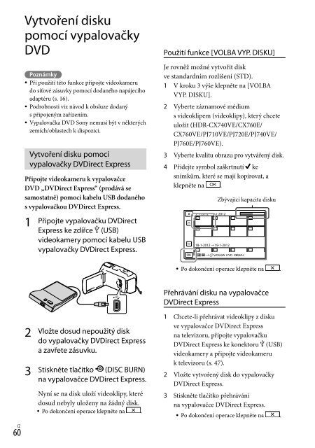 Sony HDR-PJ760E - HDR-PJ760E Consignes d&rsquo;utilisation Slovaque