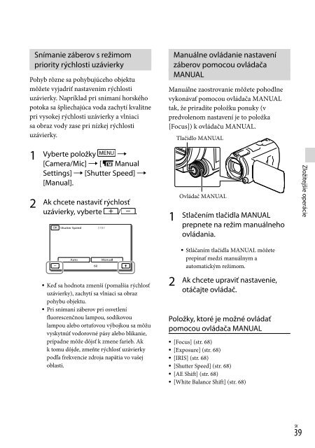 Sony HDR-PJ760E - HDR-PJ760E Consignes d&rsquo;utilisation Slovaque