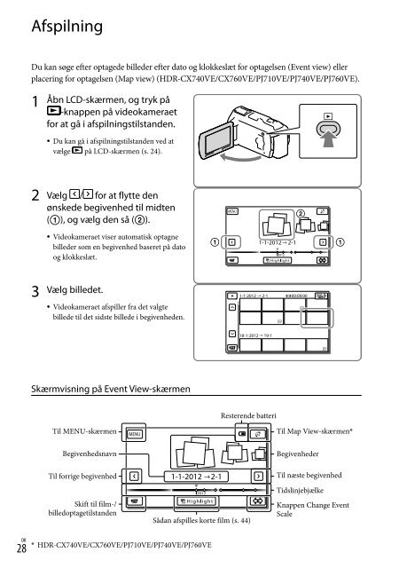 Sony HDR-PJ760E - HDR-PJ760E Consignes d&rsquo;utilisation Finlandais