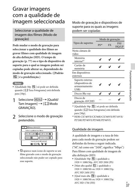 Sony HDR-PJ760E - HDR-PJ760E Consignes d&rsquo;utilisation Turc