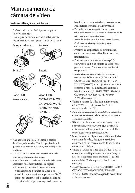 Sony HDR-PJ760E - HDR-PJ760E Consignes d&rsquo;utilisation Turc