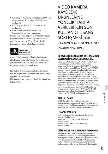 Sony HDR-PJ760E - HDR-PJ760E Consignes d&rsquo;utilisation Espagnol