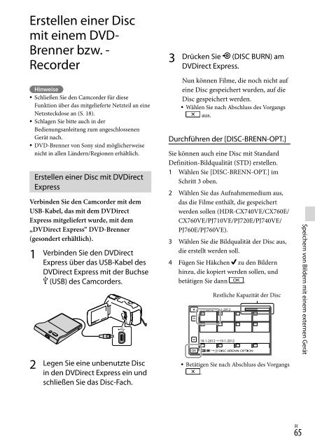 Sony HDR-PJ760E - HDR-PJ760E Consignes d&rsquo;utilisation Fran&ccedil;ais