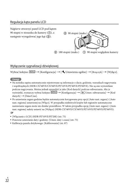 Sony HDR-PJ760E - HDR-PJ760E Consignes d&rsquo;utilisation Hongrois