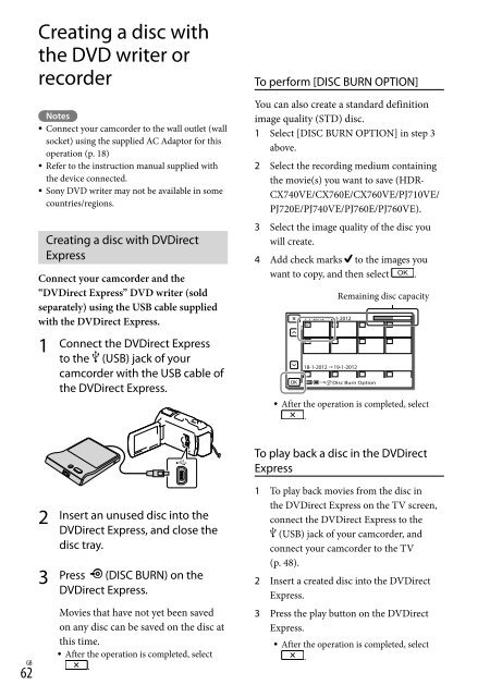 Sony HDR-PJ760E - HDR-PJ760E Consignes d&rsquo;utilisation Anglais