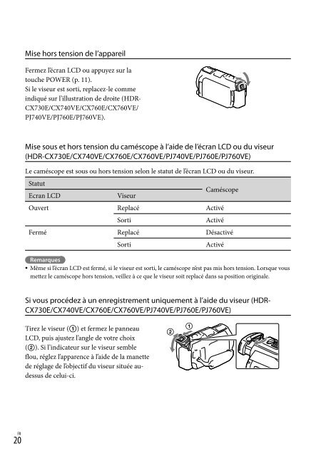 Sony HDR-PJ760E - HDR-PJ760E Consignes d&rsquo;utilisation Allemand