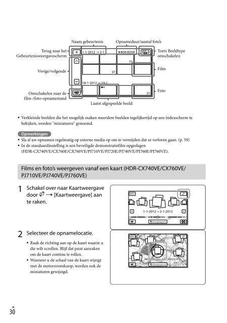 Sony HDR-PJ760E - HDR-PJ760E Consignes d&rsquo;utilisation Allemand