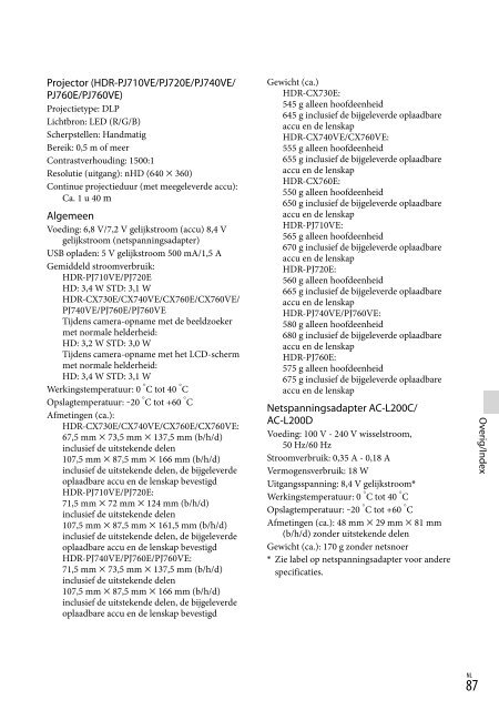 Sony HDR-PJ760E - HDR-PJ760E Consignes d&rsquo;utilisation Allemand