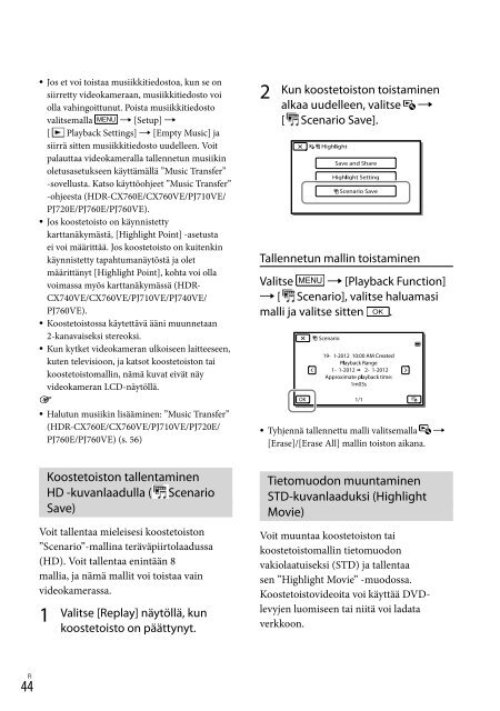 Sony HDR-PJ760E - HDR-PJ760E Consignes d&rsquo;utilisation Roumain