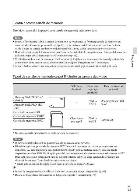 Sony HDR-PJ760E - HDR-PJ760E Consignes d&rsquo;utilisation Roumain