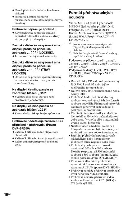 Sony DVP-SR150 - DVP-SR150 Consignes d&rsquo;utilisation Finlandais