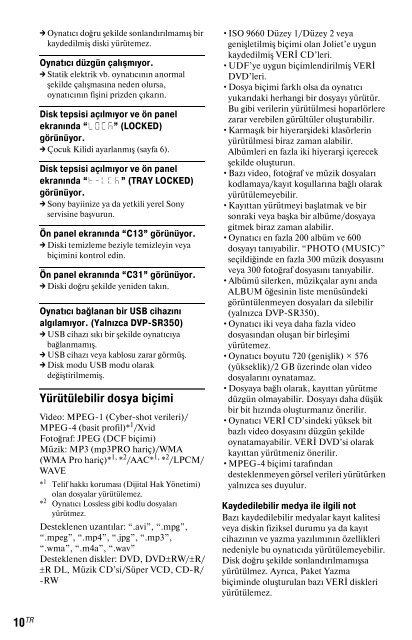 Sony DVP-SR150 - DVP-SR150 Consignes d&rsquo;utilisation Tch&egrave;que