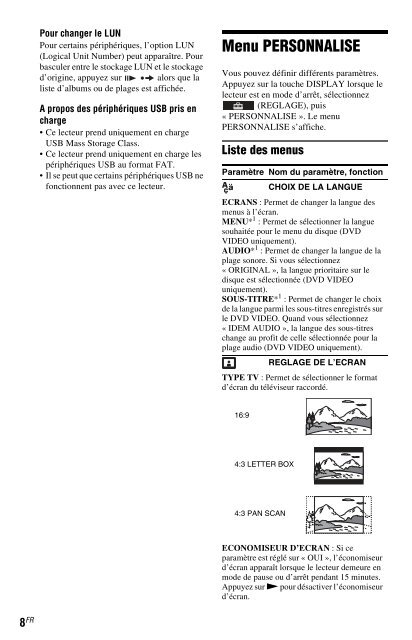 Sony DVP-SR150 - DVP-SR150 Consignes d&rsquo;utilisation Tch&egrave;que