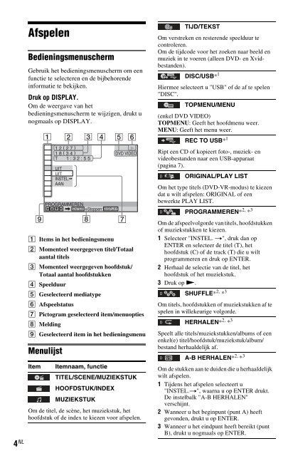 Sony DVP-SR150 - DVP-SR150 Consignes d&rsquo;utilisation