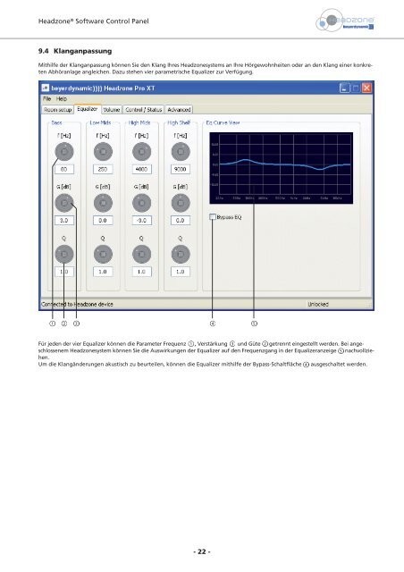 Headzone® PRO XT BEDIENUNGSANLEITUNG - Beyerdynamic