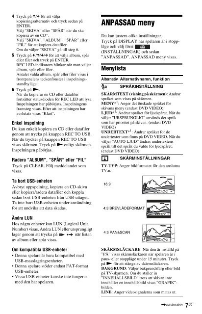 Sony DVP-SR150 - DVP-SR150 Consignes d&rsquo;utilisation Italien