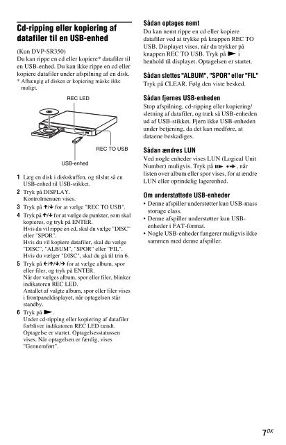 Sony DVP-SR150 - DVP-SR150 Consignes d&rsquo;utilisation Turc