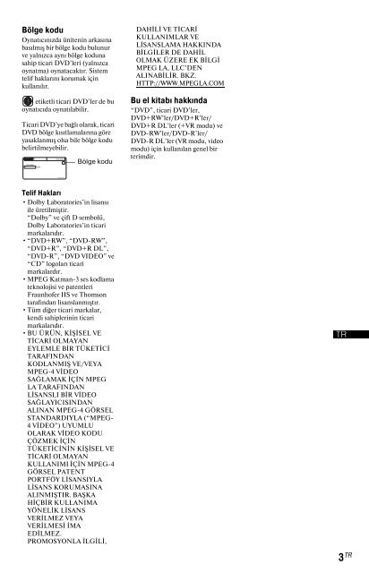 Sony DVP-SR150 - DVP-SR150 Consignes d&rsquo;utilisation Danois