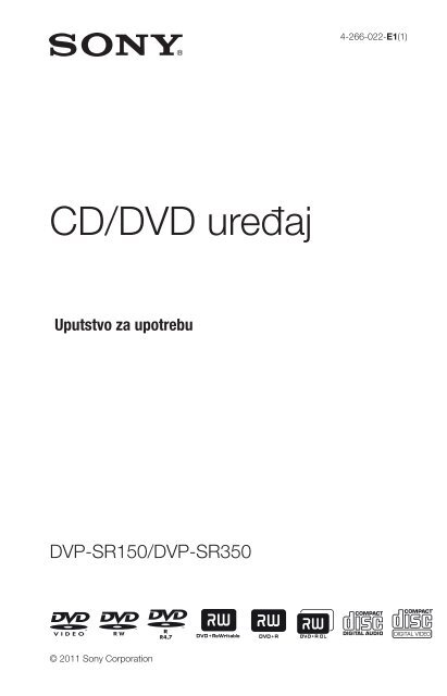Sony DVP-SR150 - DVP-SR150 Mode d'emploi Serbe