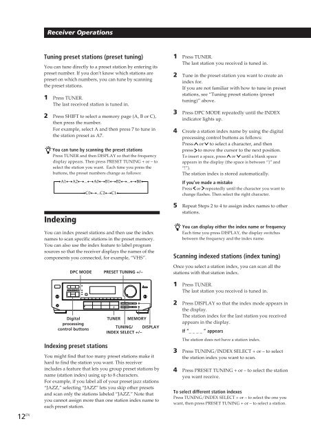 Sony STR-D550Z - STR-D550Z Consignes d&rsquo;utilisation Anglais