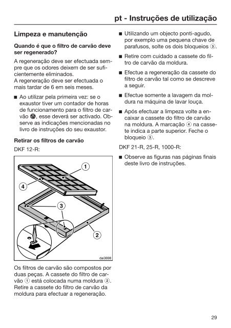 Miele DKF 25-1 - Istruzioni d'uso/Istruzioni di montaggio