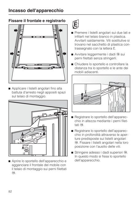 Miele KFN 29032 D - Istruzioni d'uso/Istruzioni di montaggio