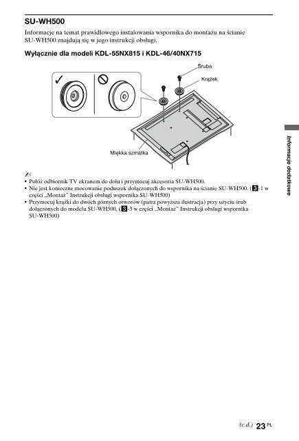 Sony KDL-40NX715 - KDL-40NX715 Consignes d&rsquo;utilisation Slovaque