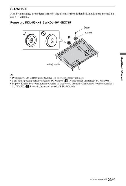 Sony KDL-40NX715 - KDL-40NX715 Consignes d&rsquo;utilisation Slovaque