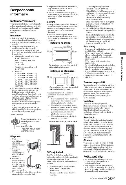 Sony KDL-40NX715 - KDL-40NX715 Consignes d&rsquo;utilisation Slovaque