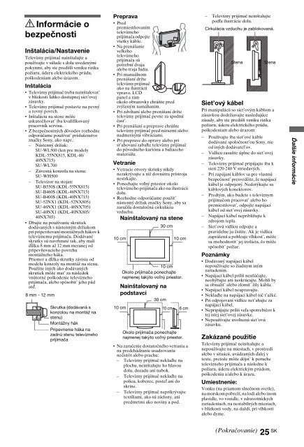 Sony KDL-40NX715 - KDL-40NX715 Consignes d&rsquo;utilisation Slovaque