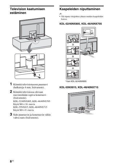 Sony KDL-40NX715 - KDL-40NX715 Consignes d&rsquo;utilisation Tch&egrave;que