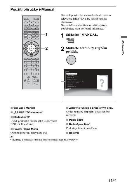 Sony KDL-40NX715 - KDL-40NX715 Consignes d&rsquo;utilisation Tch&egrave;que