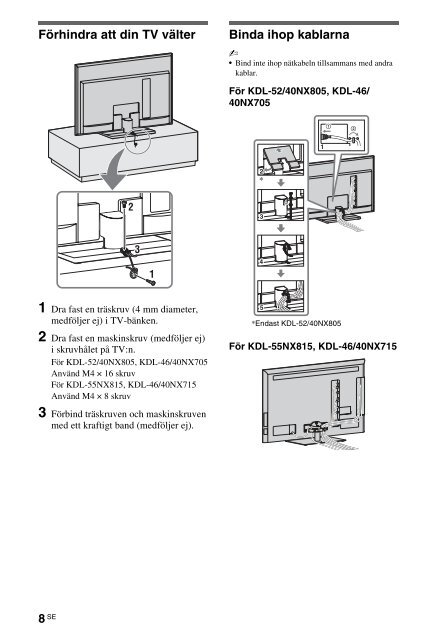 Sony KDL-40NX715 - KDL-40NX715 Consignes d&rsquo;utilisation Tch&egrave;que