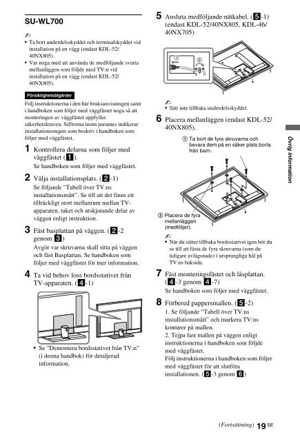 Sony KDL-40NX715 - KDL-40NX715 Consignes d&rsquo;utilisation