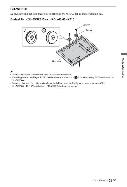 Sony KDL-40NX715 - KDL-40NX715 Consignes d&rsquo;utilisation Russe