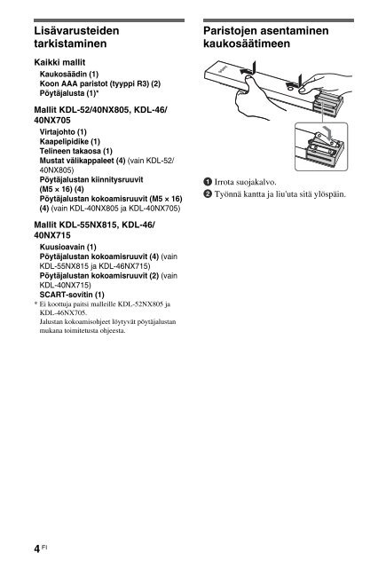 Sony KDL-40NX715 - KDL-40NX715 Consignes d&rsquo;utilisation Allemand