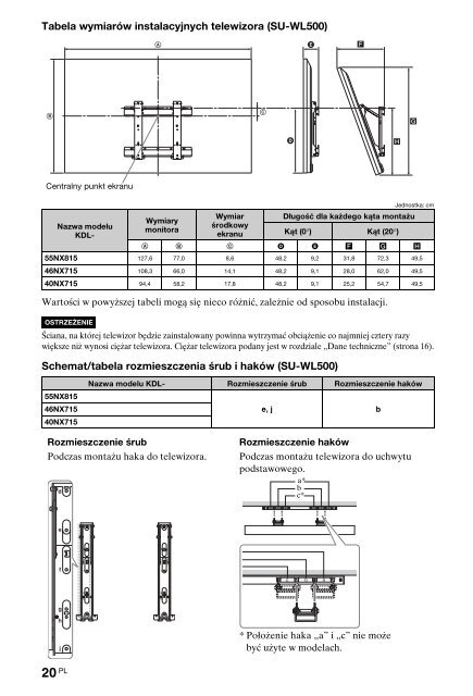 Sony KDL-40NX715 - KDL-40NX715 Consignes d&rsquo;utilisation Italien