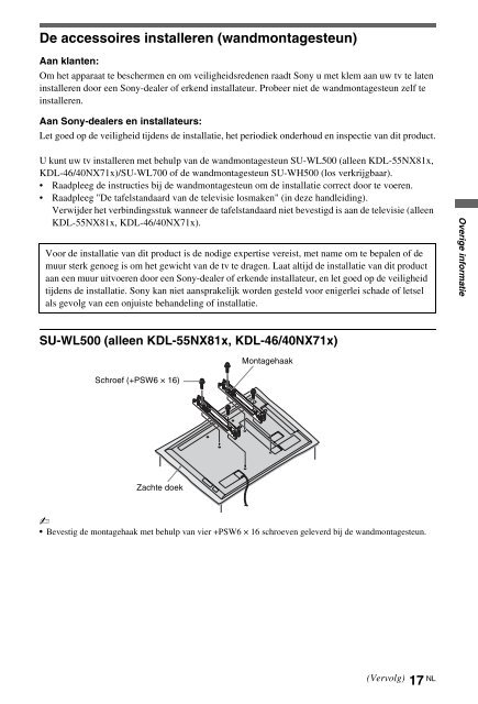 Sony KDL-40NX715 - KDL-40NX715 Mode d'emploi Espagnol