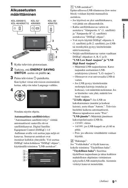 Sony KDL-40NX715 - KDL-40NX715 Consignes d&rsquo;utilisation Fran&ccedil;ais